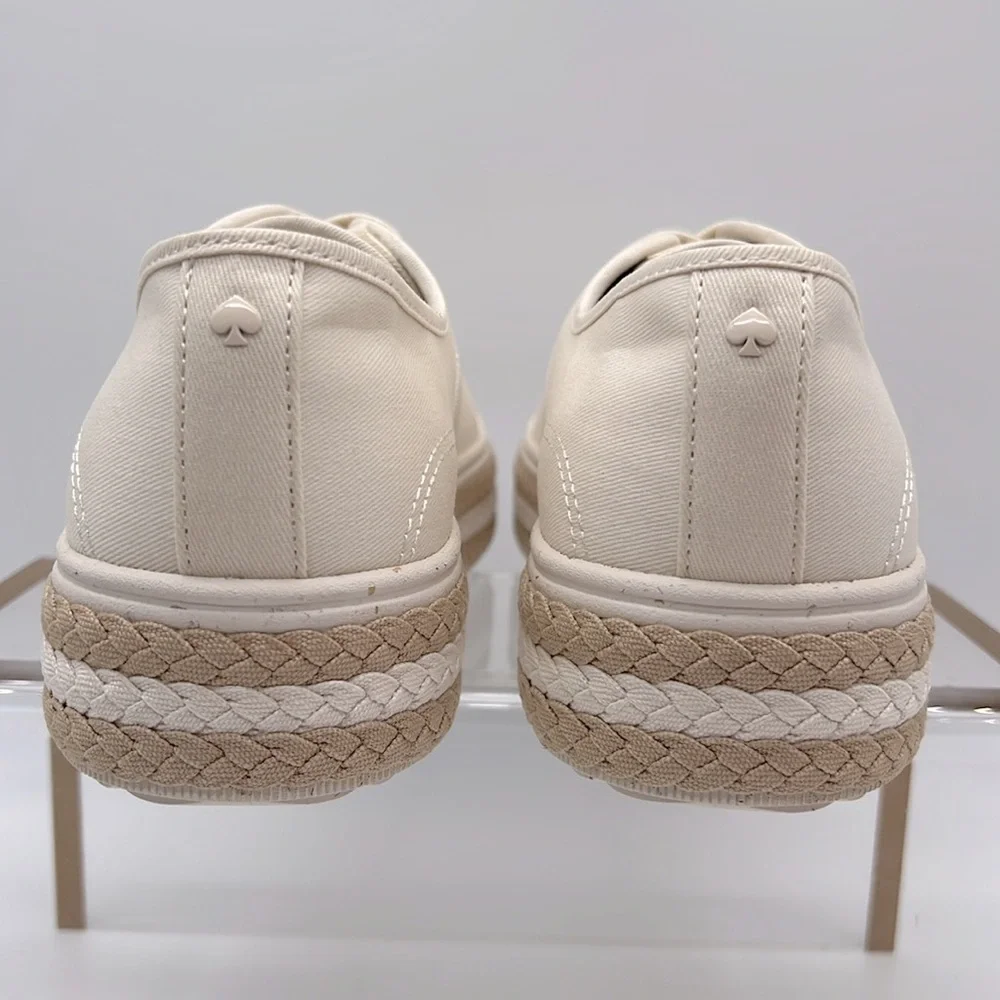 Kate Spade New in Box Taylor Sneakers KG544 Cream